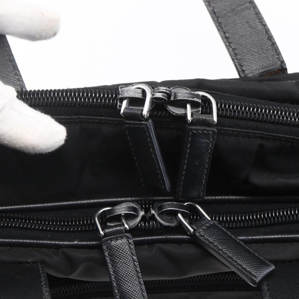 PRADA Business Bag Nylon Black Silver Auth ka390 - Picture 10 of 16